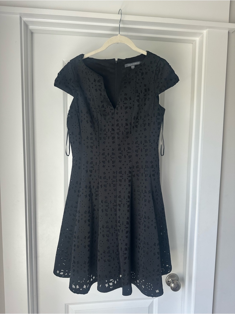 NWT julia jordan Black Eyelet A-Line Dress